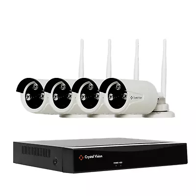 Crystal Vision CVT808N-40WB 1080P Full HD Wireless Surveillance System W/ 2TB  • $349.99