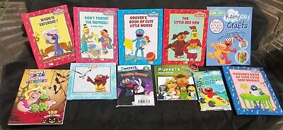 LOT Reading Muppets Gonzo Miss Piggy Sesame Street Crafts Halloween Grover Elmo • $20.99