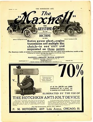 $16.89 • Buy Nov 1906 Maxwell Briscoe Motor Cars Ad: Touring, Tourabout - Tarrytown, New York