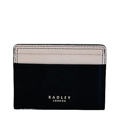 RADLEY Wood Street Black Leather Card Holder With Dust Bag - Brand New With Tags • £16.95