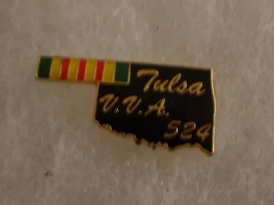 Tulsa Vietnam Veterans Of America V.V.A Logo Vintage Badge Pin • $13