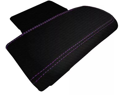 Fits 2006-2012 Mitsubishi Eclipse Carbon Fiber Console Lid Cover Purple Stitch • $25.99