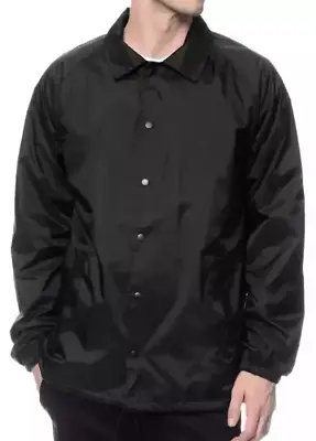 NW Men's Lightweight Waterproof Snap Button Up Windbreaker Coach Jacket All Size • $25.98
