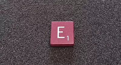 Scrabble Deluxe Replacements Letters - Maroon Tiles White Letters • $0.99