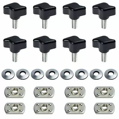 Universal For Jeep Wrangler Easy On/ Off Hard Top Fasteners Nuts Bolts For YJ TJ • $8.09