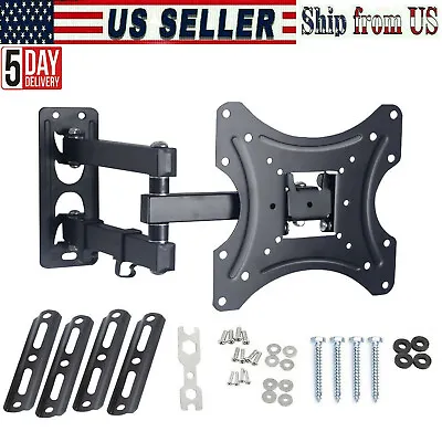 Corner TV Wall Mount Bracket With Swivel Articulating Arm Perfect For 32  - 55  • $20.99