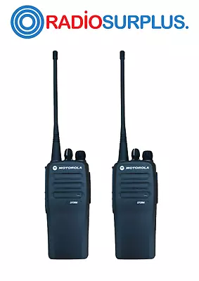 2 X Motorola CP200D UHF Radio AAH01QDC9JA2AN & Antenna PMAE4016 Only • $598