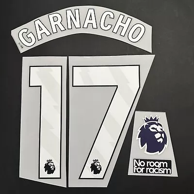 Garnacho #17 Manchester United Home & Away Name Set- Premier League Patches • $26