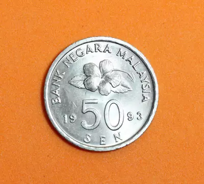 1993 BANK NEGARA MALAYSIA 50 SEN Coin #P01108 • $3