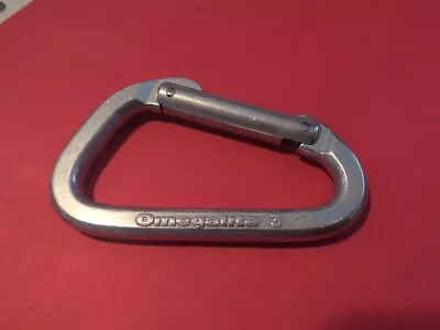 Vintage Omega Omegalite 3 Carabiner Climbing Mountaineering UIAA OKN 25 9 8.5 • $9.99