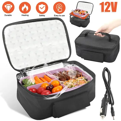 12V Portable Car Electric Heating Lunch Box Food Warmer Container Cooler Bag New • $20.99