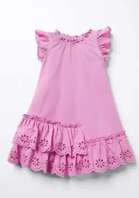 NWT Matilda Jane Tami Eyelet And Ruffles Dress Size 6 12 Months (Like Stella) • $14.95