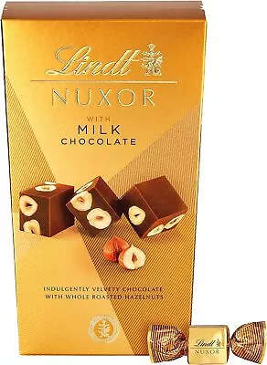 Lindt Nuxor Hazelnut & Rich Guanduja Milk Chocolate Ganache Truffles Gift Box 1 • £10.67