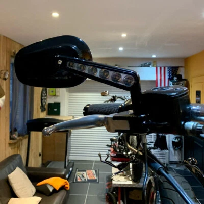 $79.15 • Buy Motorcycle Rearview Mirrors LED Turn Signals For Harley V-Rod VRod Muscle VRSCF
