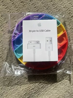 $13.29 • Buy Apple Original Genuine Data Cable Charger Iphone 4 4S IPod IPad 2 3 Free Gift
