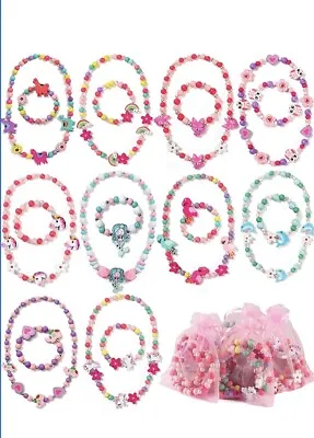 $6.99 • Buy 1Set Bracelet Set Chunky Jewelry For Girls Little Kids Christmas Gift Toddlers