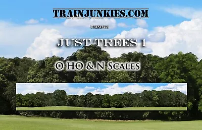 TrainJunkies Just Trees 1  Model Railroad Backdrop • $99.95