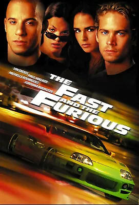 Fast And The Furious Movie Poster Print & Unframed Canvas Prints • $23.95