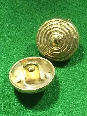 Gold Metal Buttons Shank Military Uniform 18mm 25pcs • £5.95