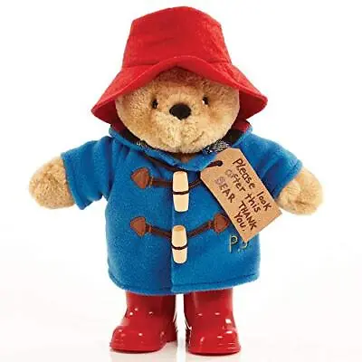 Official Classic Paddington With Boots Soft Toy Feel Safe Secure Polyester Blue • £16.30