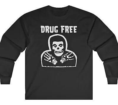 DRUG FREE MISFITS Straight Edge Crimson Ghost - Long Sleeve T / Crewneck Fleece • $24.99