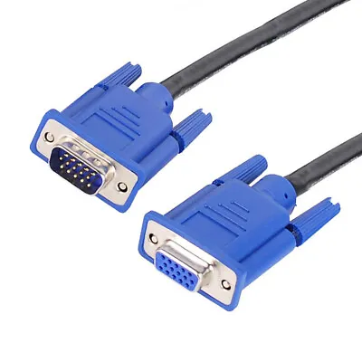 High Quality 6 Ft Feet VGA Extension Cable LCD TV Male To Female 15-pin Cord • $8.29