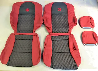 Leather Seats Trim Skins Kit To Fit Holden Vt/vx/vu/vy Ss Ute Black/red Hsv Diy • $1280