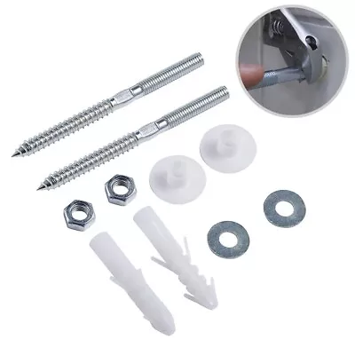 Sturdy Stainless Steel Bolt Kit For Wall Mount Basin Sink Easy Installation • £11.18