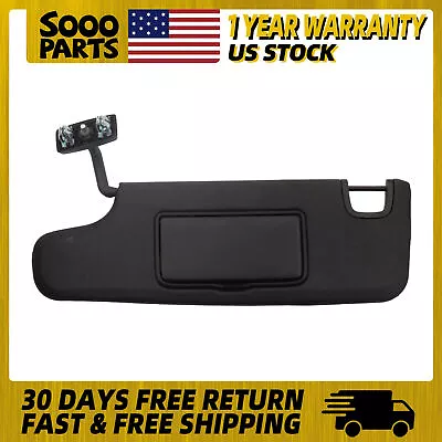 Black Left Driver Side Sun Visor With Mirror For 2007-2018 Jeep Wrangler JK • $29.69