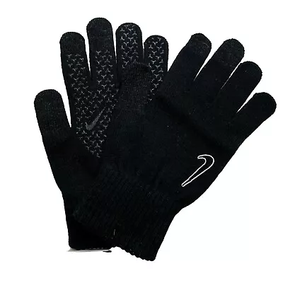 Men's Nike Tech Grip Knit Gloves Black Small Medium New $18.00 • $12.75
