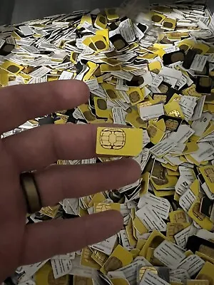 (3) Lot Yellow Nextel Sprint Motorola (3 Cards!) 64K SIM Card For I530 I730 I560 • $11.99