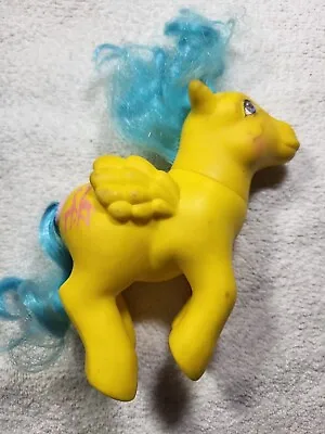 Vintage 80s My Little Pony Tall Tales Happy Tails Yellow Pegasus Giraffe MLP • $19.99