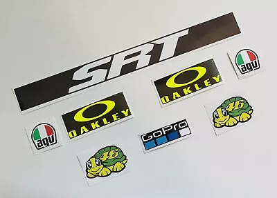 Rossi Helmet And Visor Decals/Stickers Fluro Yellow Moto GP Sticker Set 2021 SRT • £3.99