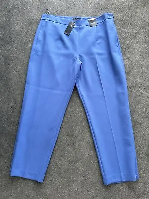 Marks And Spencer Straight High Rise Trousers Size 20 Reg Lupin • £16.50