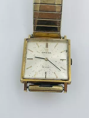 Omega DeVille Vintage Steel & Gold Cal. 620 Manual Wind Men's Square Watch • $771.45