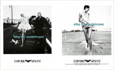 Vintage EMPORIO ARMANI 4-Page Magazine Print Ad Spring 1995 MICHEL COMTE • $12