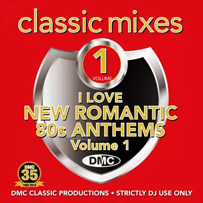 DMC Classic Mixes I Love New Romantic 80s Vol 1 Mixed Remix Eighties Music DJ CD • £12.95