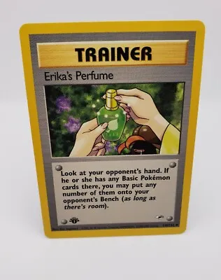 $4.49 • Buy Pokemon Erika's Perfume 110/132 1st Edition Trainer Gym Heroes Lp