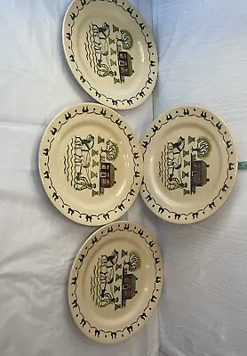 Metlox Poppytrail Homestead Provincial Dinner Plates 10” 4 • $15