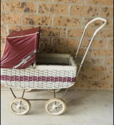 DOLLS PRAM1960’s Vintage  Stroller See Last Pic For Size Teddy Display • $135