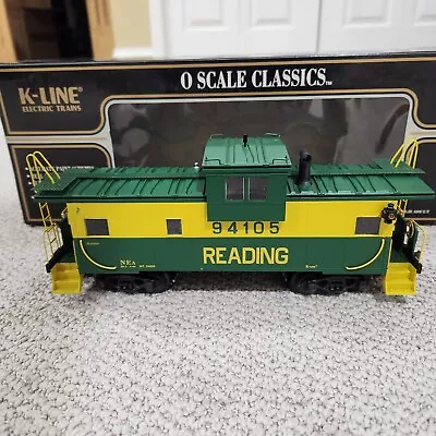 K-line Electric Trains O Scale K613-1932 Reading Extended Vision Smoking Caboose • $53.95