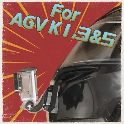 $17 • Buy AGV K1 K3 K5 Motorcycle Helmet Chin Mount For Gopro Insta360 DJI Cam