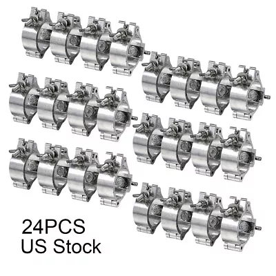 $73.98 • Buy 24PCS 2Inch Aluminum Stage Par Light O Clamps DJ Truss Can Hook Fit 48-51mm Pipe