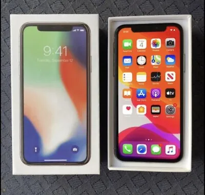 Apple IPhone X - 64GB - Silver (Unlocked) A1865 (CDMA + GSM) (AU Stock) • $349