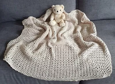 Hand Knitted Baby Blanket • £8.99