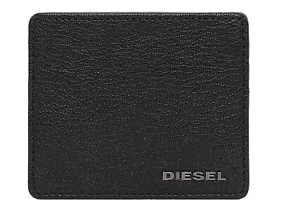 Diesel - Mens Real Leather Credit Card Holder Etui Wallet Black • $109.89