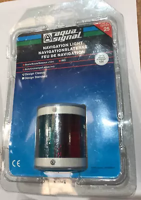 £19.99 • Buy Aqua Signal Series 25 12v White Case Bi-colour Yacht Boat Rib 
