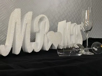 Mr & Mrs Sign - Mr And Mrs Letters - Wedding Ideas- Polystyrene Sign • £10