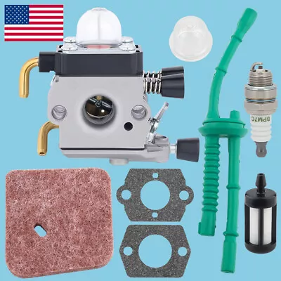 ⭐ Carburetor For STIHL FS55 FS45 FS55R FS55RC KM55 HL45 FS38 W/ Fuel Line Kit • $14.33