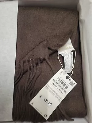 $99.95 • Buy Zara Home 100% Cashmere Blanket 51 X67  Brown